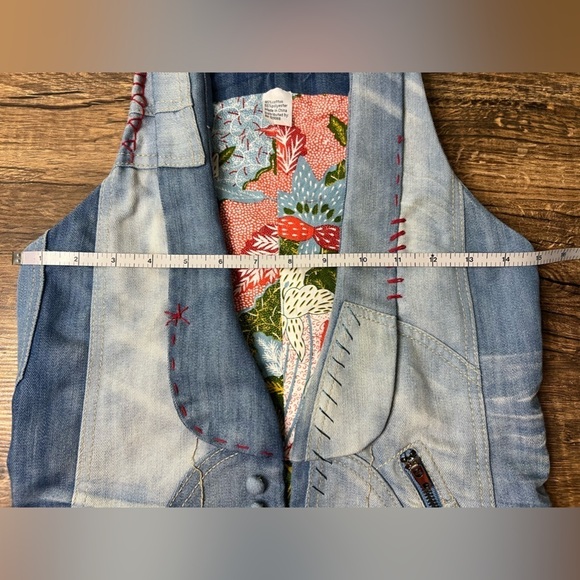 Desigual Denim Patchwork Vest - Picture 11 of 11